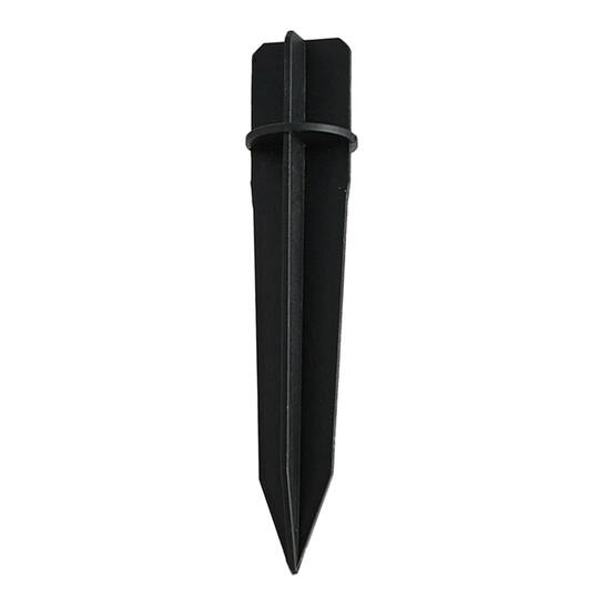Glitzhome® 15.25" Solar Powered Transparent Texture Lens Pathway Stake Lights, 6ct.